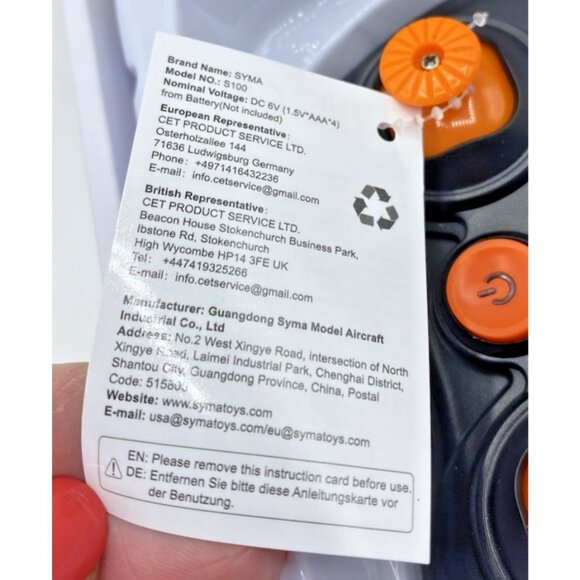 SYMA S100 MINI RC Helicopter 3.5CH Gyro Stabilizer Altitude Hold 8 yrs + Toy - Picture 8 of 16